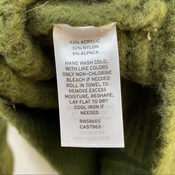 Leith Women's Chunky Knit Turtle Neck Dolman Sleeves Sweater XSmall New - Picture 9 of 9